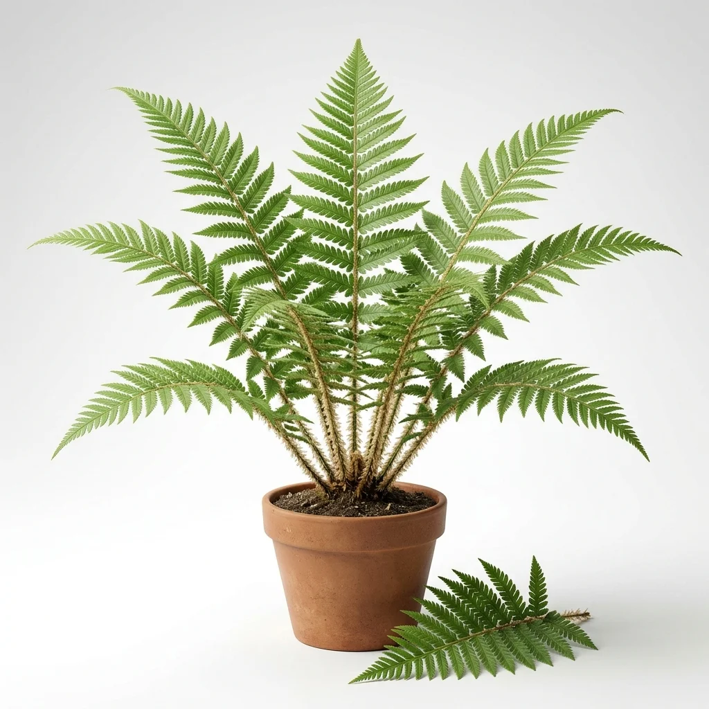 Polystic à cils raides (Polystichum setiferum)