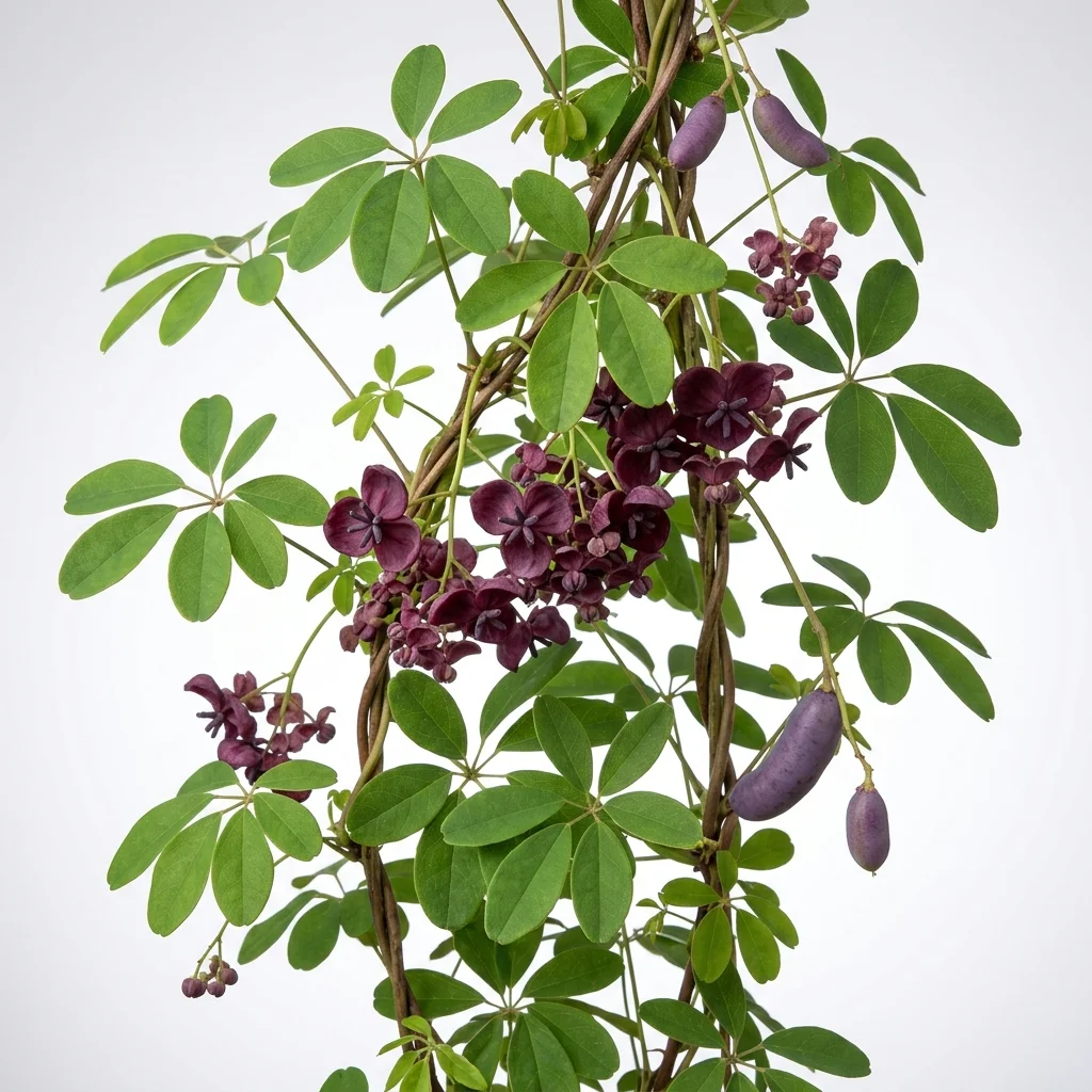 Akébie à cinq feuilles (Akebia quinata)